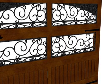 ornamental iron garage doors