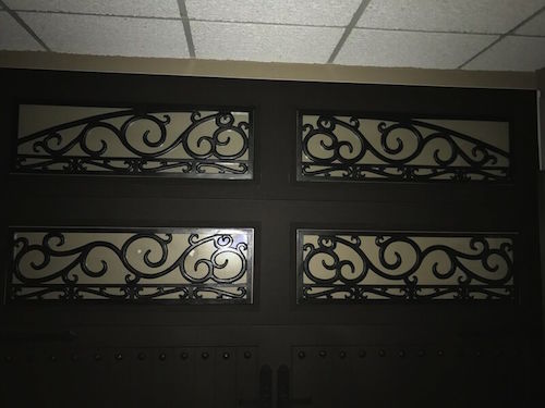 Ornamental Iron Garage Door Display At Christie Overhead Door