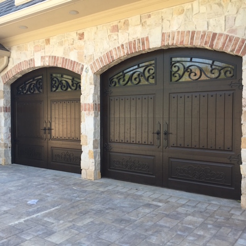 iron ornamental garage doors