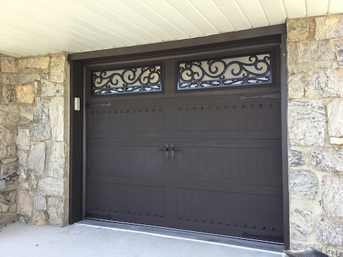 wrought iron garage doors