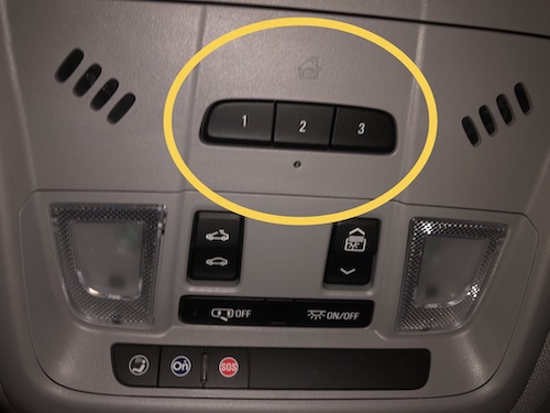 car garage opener buttons